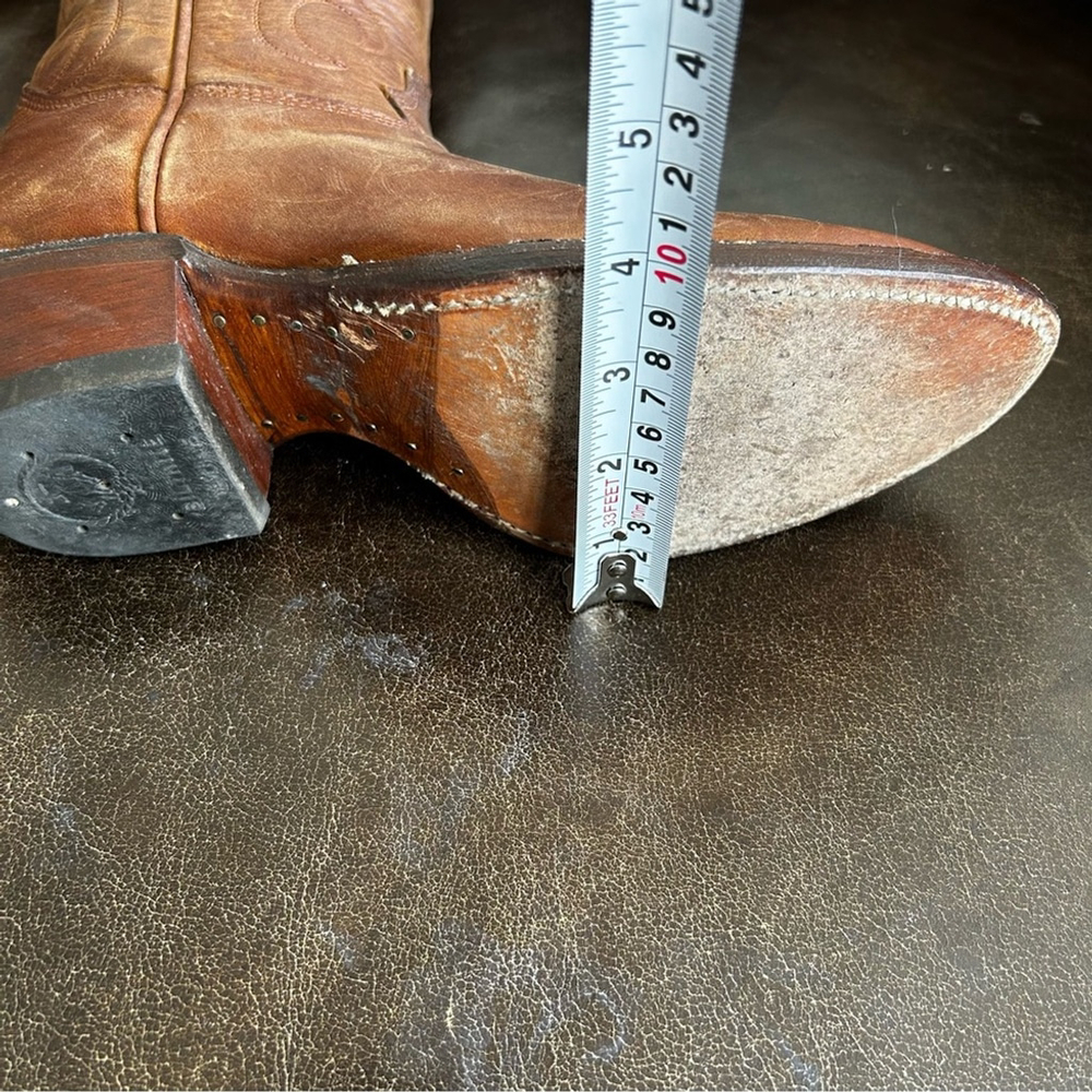 Alberta Boots Women’s Chestnut Leather Western Boots size 9.5AA - Picture 10 of 10